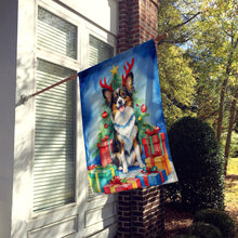 Load image into Gallery viewer, Papillon Christmas Reindeer House Flag