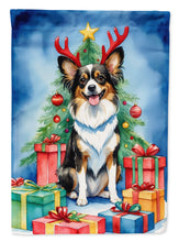 Load image into Gallery viewer, Papillon Christmas Reindeer House Flag