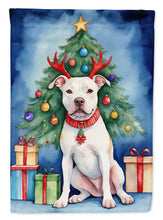 Load image into Gallery viewer, Pit Bull Terrier Christmas Reindeer House Flag