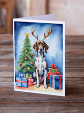 Load image into Gallery viewer, Pointer Christmas Reindeer Greeting Cards - Blank Note Cards – 8-Pack of Artist-Designed Cards with Envelopes