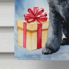 Load image into Gallery viewer, Black Standard Poodle Christmas Reindeer House Flag