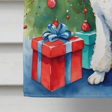 Load image into Gallery viewer, White Standard Poodle Christmas Reindeer House Flag