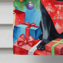 Load image into Gallery viewer, Black Pug Christmas Reindeer House Flag