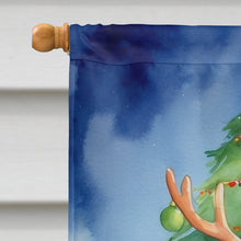 Load image into Gallery viewer, Redbone Coonhound Christmas Reindeer House Flag