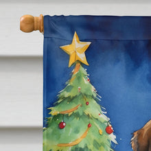 Load image into Gallery viewer, Saint Bernard Christmas Reindeer House Flag
