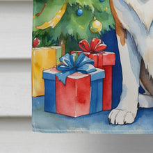 Load image into Gallery viewer, Saint Bernard Christmas Reindeer House Flag