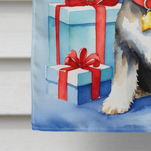 Load image into Gallery viewer, Schnauzer Christmas Reindeer House Flag