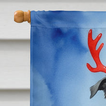 Load image into Gallery viewer, Scottish Deerhound Christmas Reindeer House Flag
