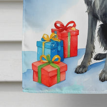 Load image into Gallery viewer, Scottish Deerhound Christmas Reindeer House Flag