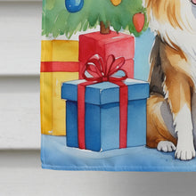 Load image into Gallery viewer, Sheltie Christmas Reindeer House Flag