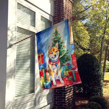Load image into Gallery viewer, Shiba Inu Christmas Reindeer House Flag