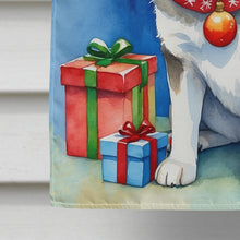 Load image into Gallery viewer, Siberian Husky Christmas Reindeer House Flag