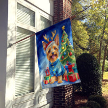 Load image into Gallery viewer, Silky Terrier Christmas Reindeer House Flag
