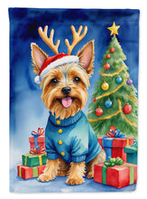 Load image into Gallery viewer, Silky Terrier Christmas Reindeer House Flag