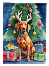 Load image into Gallery viewer, Vizsla Christmas Reindeer House Flag