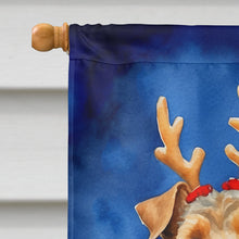 Load image into Gallery viewer, Welsh Terrier Christmas Reindeer House Flag