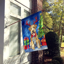 Load image into Gallery viewer, Wheaten Terrier Christmas Reindeer House Flag
