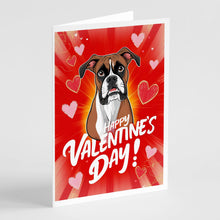 Load image into Gallery viewer, Boxer Happy Valentine's Day Greeting Cards - Blank Note Cards – 8-Pack of Artist-Designed Cards with Envelopes