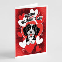 Load image into Gallery viewer, Havanese Happy Valentine's Day Greeting Cards - Blank Note Cards – 8-Pack of Artist-Designed Cards with Envelopes