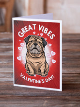 Load image into Gallery viewer, Shar Pei Happy Valentine's Day Greeting Cards - Blank Note Cards – 8-Pack of Artist-Designed Cards with Envelopes