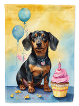 Load image into Gallery viewer, Dachshund Happy Birthday House Flag