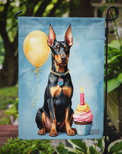 Load image into Gallery viewer, Doberman Pinscher Happy Birthday Garden Flag –  Garden Flag by Caroline's Treasures