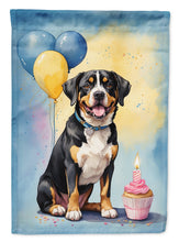 Load image into Gallery viewer, Entlebucher Mountain Dog Happy Birthday Garden Flag –  Garden Flag by Caroline's Treasures