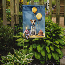 Load image into Gallery viewer, Fox Terrier Happy Birthday Garden Flag –  Garden Flag by Caroline's Treasures