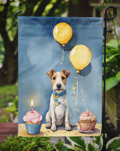 Load image into Gallery viewer, Fox Terrier Happy Birthday Garden Flag –  Garden Flag by Caroline's Treasures
