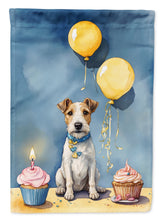 Load image into Gallery viewer, Fox Terrier Happy Birthday Garden Flag –  Garden Flag by Caroline's Treasures