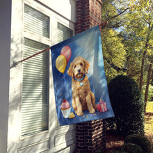 Load image into Gallery viewer, Goldendoodle Happy Birthday House Flag