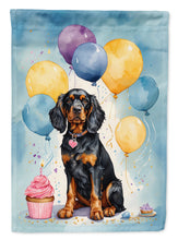 Load image into Gallery viewer, Gordon Setter Happy Birthday House Flag