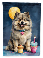 Load image into Gallery viewer, Keeshond Happy Birthday House Flag
