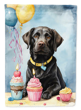 Load image into Gallery viewer, Black Labrador Retriever Happy Birthday House Flag