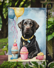 Load image into Gallery viewer, Black Labrador Retriever Happy Birthday Garden Flag –  Garden Flag by Caroline's Treasures