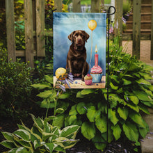 Load image into Gallery viewer, Chocolate Labrador Retriever Happy Birthday Garden Flag –  Garden Flag by Caroline's Treasures