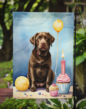 Load image into Gallery viewer, Chocolate Labrador Retriever Happy Birthday Garden Flag –  Garden Flag by Caroline's Treasures