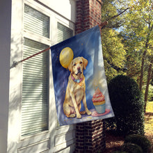 Load image into Gallery viewer, Yellow Labrador Retriever Happy Birthday House Flag