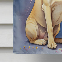 Load image into Gallery viewer, Yellow Labrador Retriever Happy Birthday House Flag