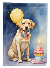 Load image into Gallery viewer, Yellow Labrador Retriever Happy Birthday House Flag