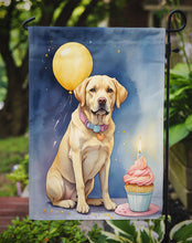 Load image into Gallery viewer, Yellow Labrador Retriever Happy Birthday Garden Flag –  Garden Flag by Caroline's Treasures
