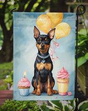 Load image into Gallery viewer, Miniature Pinscher Happy Birthday Garden Flag –  Garden Flag by Caroline's Treasures