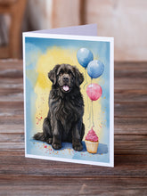 Load image into Gallery viewer, Newfoundland Happy Birthday Greeting Cards - Blank Note Cards – 8-Pack of Artist-Designed Cards with Envelopes