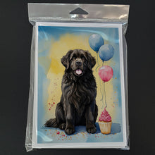 Load image into Gallery viewer, Newfoundland Happy Birthday Greeting Cards - Blank Note Cards – 8-Pack of Artist-Designed Cards with Envelopes