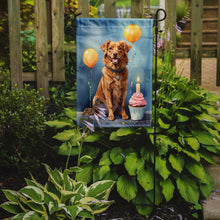 Load image into Gallery viewer, Nova Scotia Duck Tolling Retriever Happy Birthday Garden Flag –  Garden Flag by Caroline's Treasures