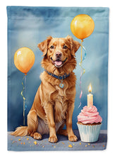 Load image into Gallery viewer, Nova Scotia Duck Tolling Retriever Happy Birthday Garden Flag –  Garden Flag by Caroline's Treasures