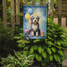 Load image into Gallery viewer, Old English Sheepdog Happy Birthday Garden Flag –  Garden Flag by Caroline's Treasures