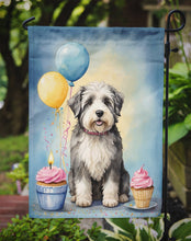 Load image into Gallery viewer, Old English Sheepdog Happy Birthday Garden Flag –  Garden Flag by Caroline's Treasures