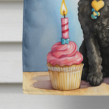 Load image into Gallery viewer, Black Toy Poodle Happy Birthday House Flag