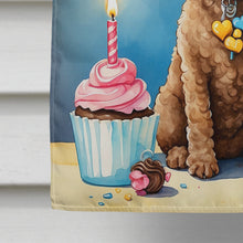 Load image into Gallery viewer, Chocolate Toy Poodle Happy Birthday House Flag